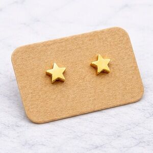Tiny Star Stud Earrings Gold Surgical Steel | NEW